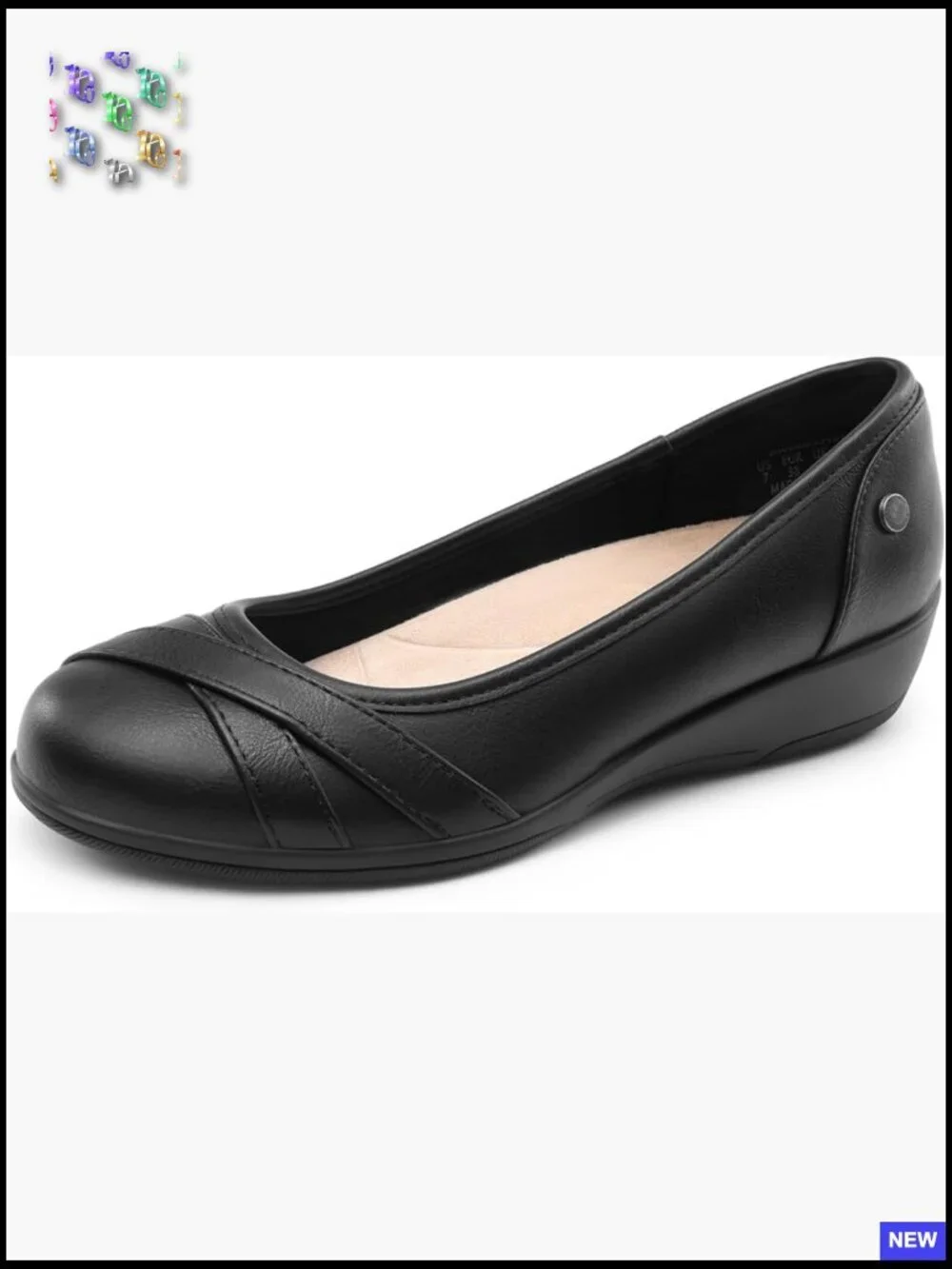 Ballet Flats Business Office Comfortable Dressy Wedge Heel Classic Elegant